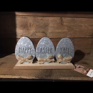 Rae Dunn Galvanized Easter Sign